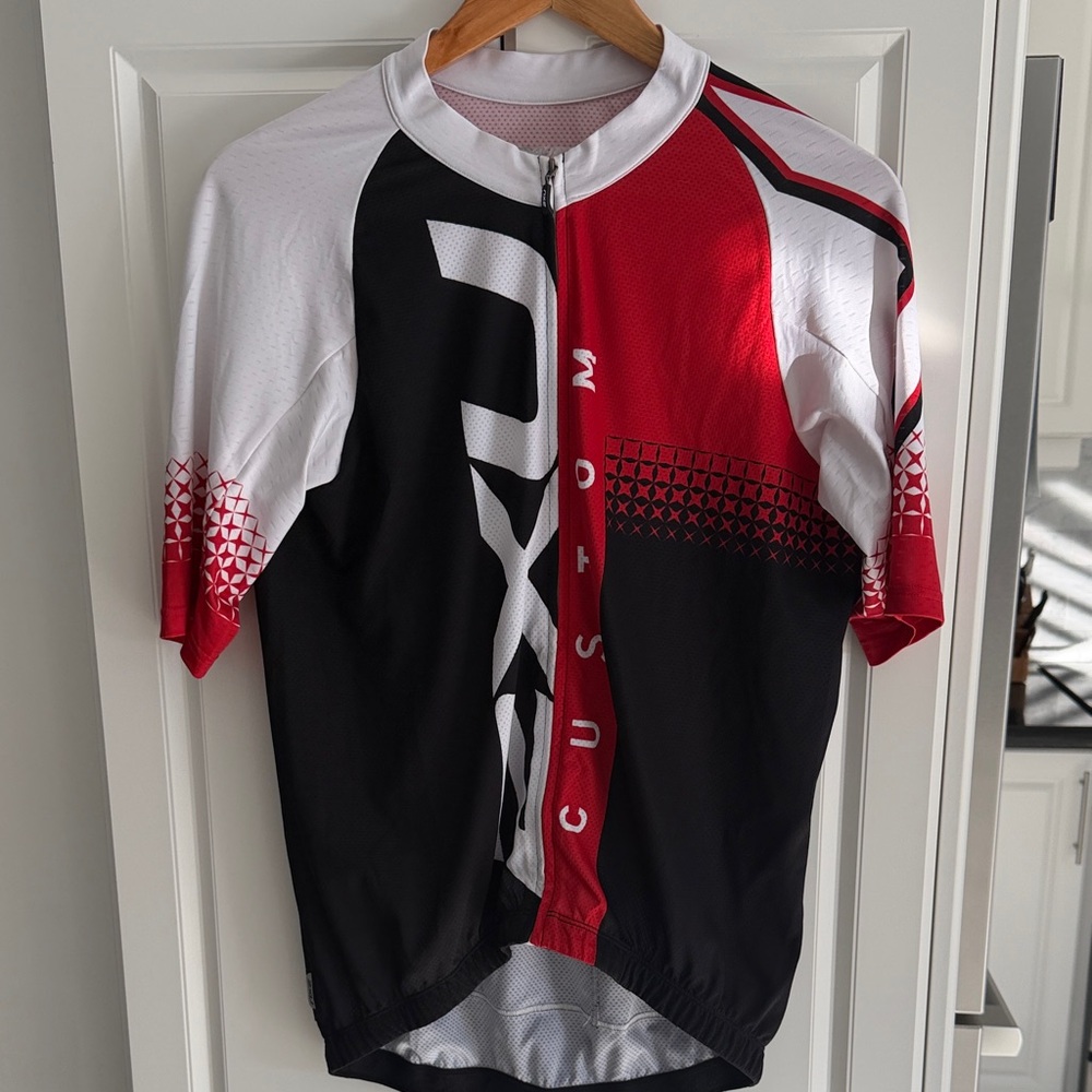 2XU Men's Jersey - Red, Black, White